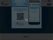 Tablet Screenshot of kocortho.com